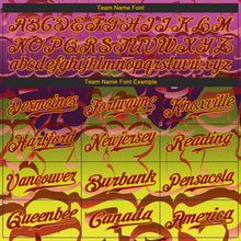 Charger l'image dans la galerie, Custom Graffiti Pattern Crimson-Gold 3D Authentic Baseball Jersey