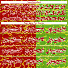 Charger l'image dans la galerie, Custom Graffiti Pattern Red-Green 3D Authentic Baseball Jersey