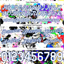 Load image into Gallery viewer, Custom Graffiti Pattern White-Royal 3D Authentic Basketball Shorts