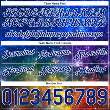 Load image into Gallery viewer, Custom Galactic Royal-White 3D Authentic Basketball Shorts