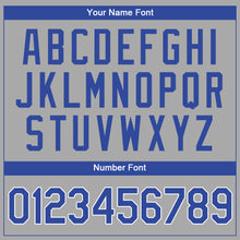 Загрузить изображение в средство просмотра галереи, Custom Gray Royal-White Authentic Baseball Jersey