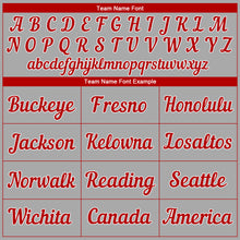 Загрузить изображение в средство просмотра галереи, Custom Gray Red-White Authentic Baseball Jersey