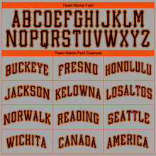 Загрузить изображение в средство просмотра галереи, Custom Gray Black-Orange Authentic Baseball Jersey