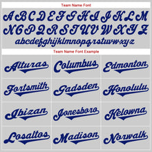 Загрузить изображение в средство просмотра галереи, Custom Gray Royal-Red Authentic Throwback Rib-Knit Baseball Jersey Shirt