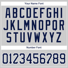 Загрузить изображение в средство просмотра галереи, Custom Gray Navy-White Authentic Baseball Jersey