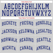 Загрузить изображение в средство просмотра галереи, Custom Gray Royal-Red Authentic Baseball Jersey