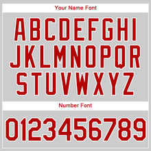 Загрузить изображение в средство просмотра галереи, Custom Gray Red-White Authentic Baseball Jersey