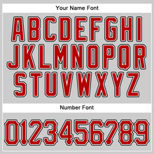 Загрузить изображение в средство просмотра галереи, Custom Gray Red-Black Authentic Baseball Jersey