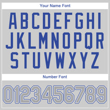 Загрузить изображение в средство просмотра галереи, Custom Gray Gray Royal Authentic Baseball Jersey