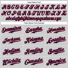 Загрузить изображение в средство просмотра галереи, Custom Gray Navy-Red Authentic Baseball Jersey
