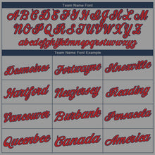 Загрузить изображение в средство просмотра галереи, Custom Gray Red-Navy Performance T-Shirt