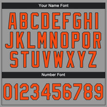 Загрузить изображение в средство просмотра галереи, Custom Gray Orange-Black Performance T-Shirt