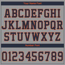 Загрузить изображение в средство просмотра галереи, Custom Gray Navy-Orange Performance T-Shirt