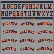 Загрузить изображение в средство просмотра галереи, Custom Gray Navy-Orange Performance T-Shirt