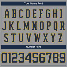 Загрузить изображение в средство просмотра галереи, Custom Gray Navy-Gold Performance T-Shirt