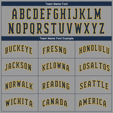 Загрузить изображение в средство просмотра галереи, Custom Gray Navy-Gold Performance T-Shirt