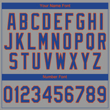 Загрузить изображение в средство просмотра галереи, Custom Gray Royal-Orange Performance T-Shirt