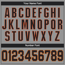 Загрузить изображение в средство просмотра галереи, Custom Gray Black-Orange Performance T-Shirt