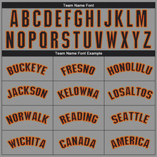 Загрузить изображение в средство просмотра галереи, Custom Gray Black-Orange Performance T-Shirt