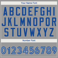 Загрузить изображение в средство просмотра галереи, Custom Gray White-Royal Performance T-Shirt