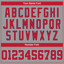 Загрузить изображение в средство просмотра галереи, Custom Gray Red-Navy Performance T-Shirt