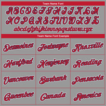 Загрузить изображение в средство просмотра галереи, Custom Gray Red-Navy Performance T-Shirt