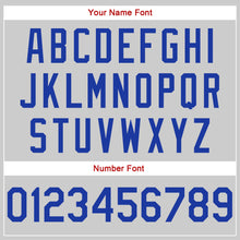 Charger l'image dans la galerie, Custom Gray Royal-Red Authentic Throwback Rib-Knit Baseball Jersey Shirt