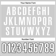 Charger l'image dans la galerie, Custom Gray White-Black Authentic Throwback Rib-Knit Baseball Jersey Shirt