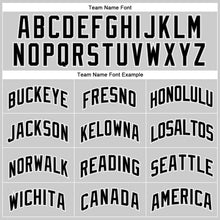 Загрузить изображение в средство просмотра галереи, Custom Gray Black-White Authentic Throwback Rib-Knit Baseball Jersey Shirt