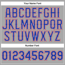 Загрузить изображение в средство просмотра галереи, Custom Gray Royal-Red Authentic Baseball Jersey