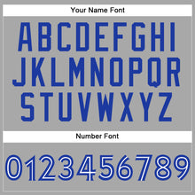 Загрузить изображение в средство просмотра галереи, Custom Gray Royal-White Authentic Baseball Jersey