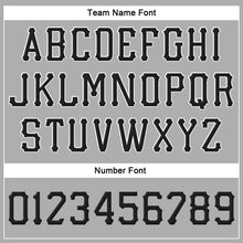 Charger l'image dans la galerie, Custom Gray Black-White Stitched Adjustable Snapback Hat