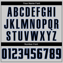 Загрузить изображение в средство просмотра галереи, Custom Gray Black-Blue Authentic Baseball Jersey