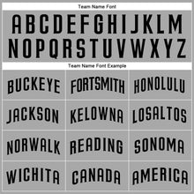 Загрузить изображение в средство просмотра галереи, Custom Gray Black Authentic Baseball Jersey