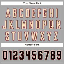 Загрузить изображение в средство просмотра галереи, Custom Gray Black Pinstripe Black-Crimson Authentic Baseball Jersey