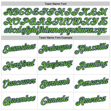 Загрузить изображение в средство просмотра галереи, Custom Gray Neon Green-Navy Authentic Baseball Jersey