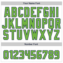 Загрузить изображение в средство просмотра галереи, Custom Gray Neon Green-Navy Authentic Baseball Jersey