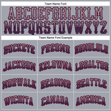 Загрузить изображение в средство просмотра галереи, Custom Gray Navy-Red Authentic Drift Fashion Baseball Jersey