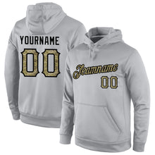 Загрузить изображение в средство просмотра галереи, Custom Stitched Gray Camo-Black Sports Pullover Sweatshirt Hoodie