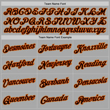 Laden Sie das Bild in den Galerie-Viewer, Custom Stitched Gray Black-Orange Sports Pullover Sweatshirt Hoodie