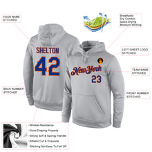 Laden Sie das Bild in den Galerie-Viewer, Custom Stitched Gray Royal-Orange Sports Pullover Sweatshirt Hoodie