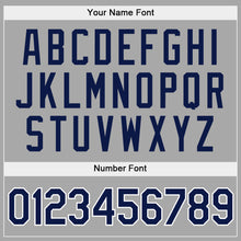 Загрузить изображение в средство просмотра галереи, Custom Stitched Gray Navy-White Sports Pullover Sweatshirt Hoodie