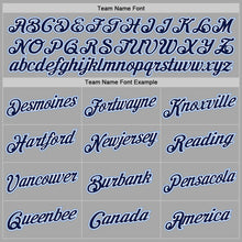 Загрузить изображение в средство просмотра галереи, Custom Stitched Gray Navy-White Sports Pullover Sweatshirt Hoodie