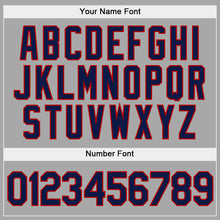 Загрузить изображение в средство просмотра галереи, Custom Stitched Gray Navy-Red Sports Pullover Sweatshirt Hoodie