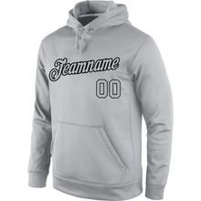 Загрузить изображение в средство просмотра галереи, Custom Stitched Gray Gray-Black Sports Pullover Sweatshirt Hoodie