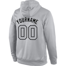 Загрузить изображение в средство просмотра галереи, Custom Stitched Gray Gray-Black Sports Pullover Sweatshirt Hoodie