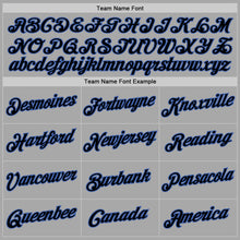 Laden Sie das Bild in den Galerie-Viewer, Custom Stitched Gray Black-Blue Sports Pullover Sweatshirt Hoodie