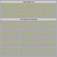 Load image into Gallery viewer, Custom Stitched Gray Gold Sports Pullover Sweatshirt Hoodie