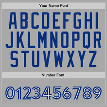 Laden Sie das Bild in den Galerie-Viewer, Custom Stitched Gray Royal-White Sports Pullover Sweatshirt Hoodie