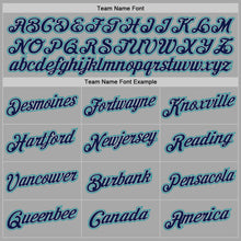 Charger l'image dans la galerie, Custom Stitched Gray Navy-Aqua Sports Pullover Sweatshirt Hoodie